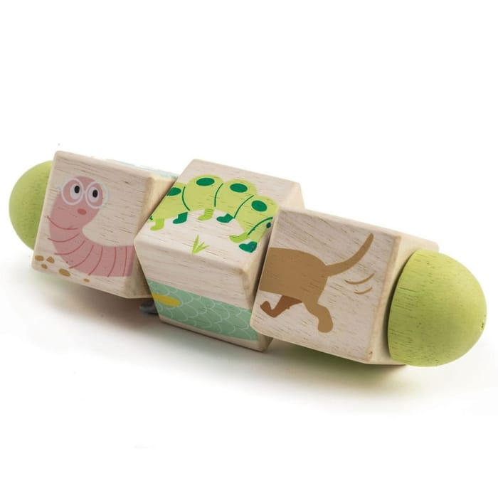 Wooden Twisting Cubes Puzzle - Animals