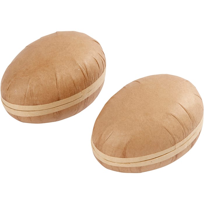 Fillable Paper Mache Eggs, 2 pcs