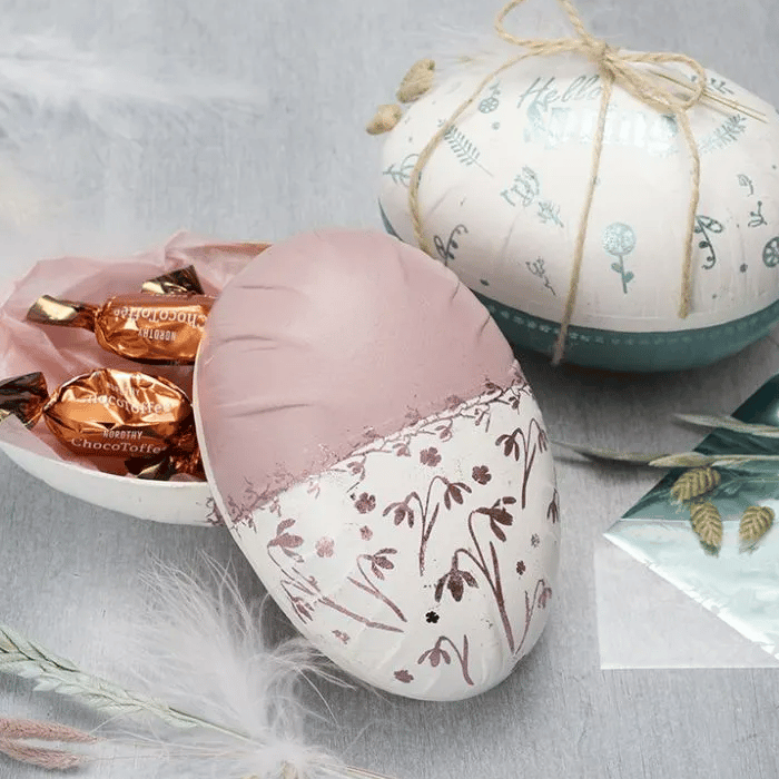 Fillable Paper Mache Eggs, 2 pcs