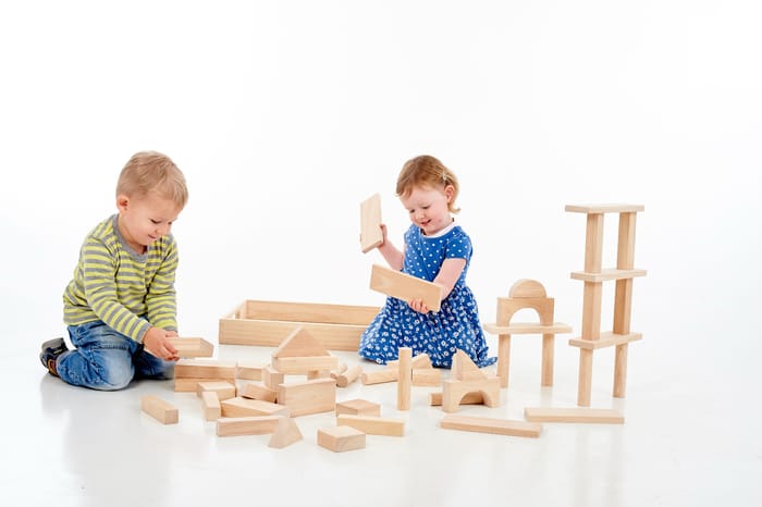 Wooden Jumbo Blocks, 54 pcs