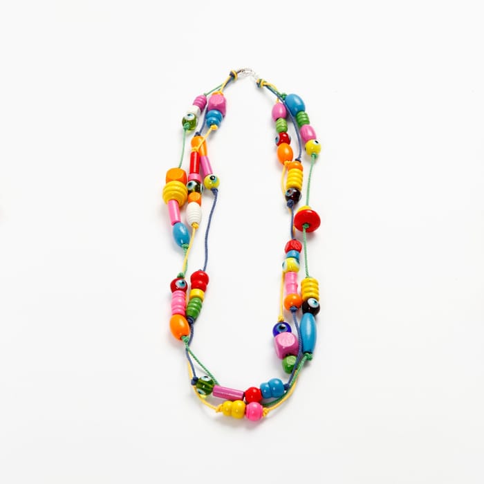 Jar of Wooden Beads 5-28 mm (assorted colours)