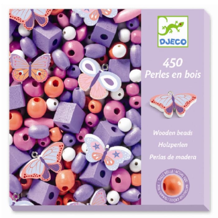 Wooden Beads - Butterflies, 450 pcs