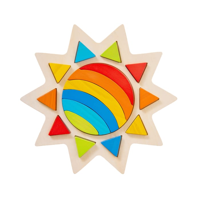 Wooden Puzzle - Rainbow in the Sun, 16 pcs