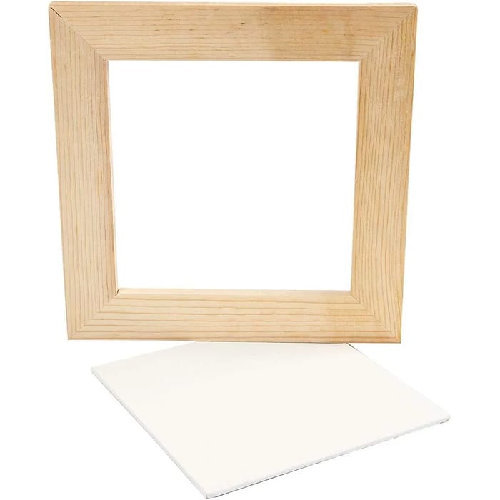 Wooden Frame with Canvas 20.8 x 20.8 cm