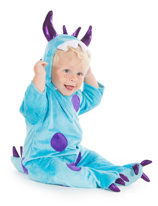 Baby Onesie - Blue Monster, Various Sizes