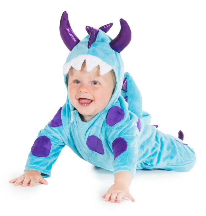 Baby Onesie - Blue Monster, Various Sizes