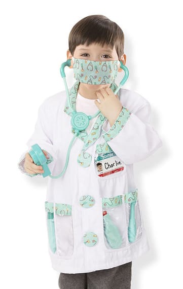 Doctor Costume & Doctor Kit, Size 3-6 Years