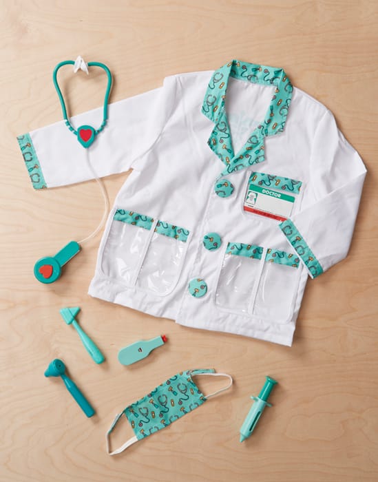 Doctor Costume & Doctor Kit, Size 3-6 Years