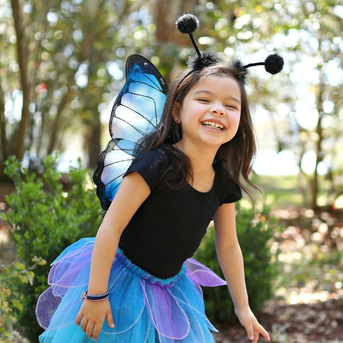 Skirt & Wings - Blue, 4-6 yrs
