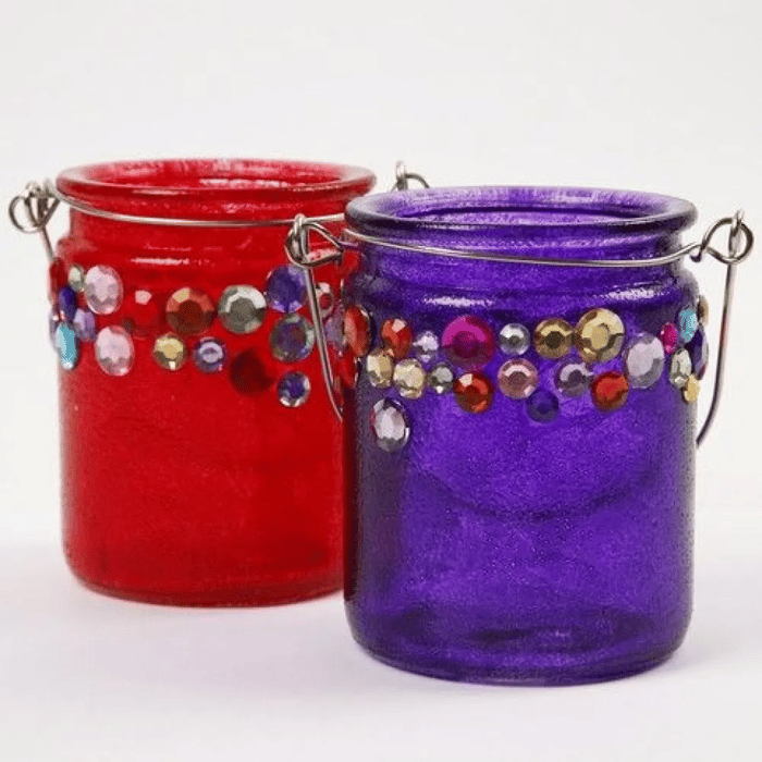 Glass Candle Jars Ø7.6 cm, 2 pcs