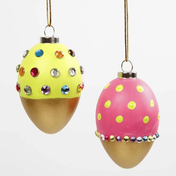 Plastic Easter Eggs H: 6 cm - White, 12 pcs