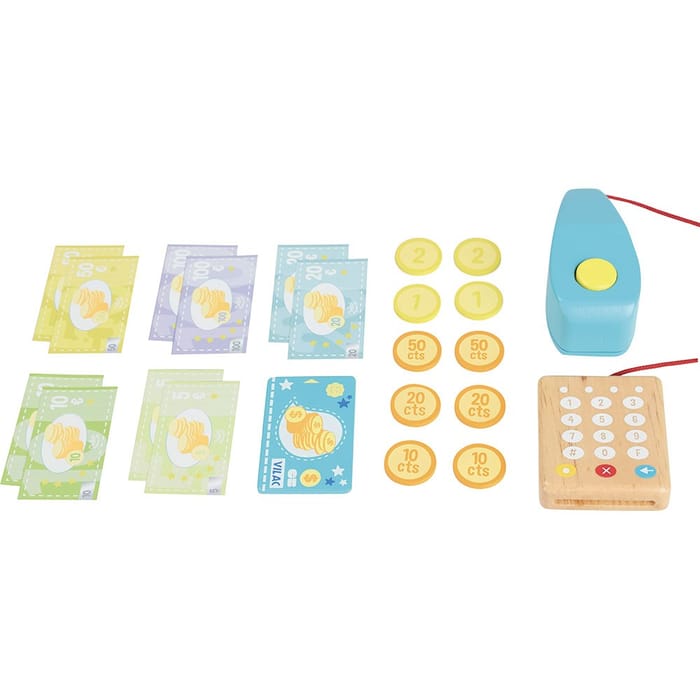 Wooden Cash Register, 25 pcs