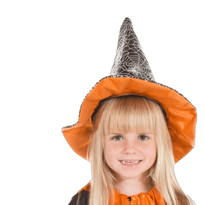 Witch Cape and Hat, Size 3-7 yrs