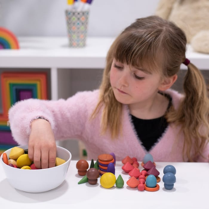Montessori Wooden Treasures Starter Set, 168 pcs