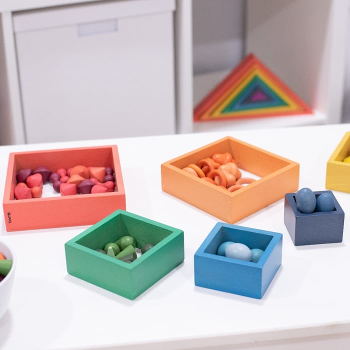 Montessori Wooden Treasures Starter Set, 168 pcs