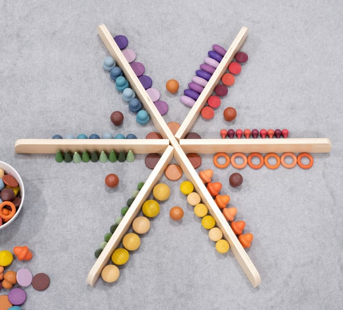 Montessori Wooden Treasures Starter Set, 168 pcs