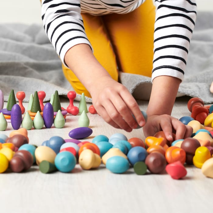 Montessori Wooden Treasures Starter Set, 168 pcs