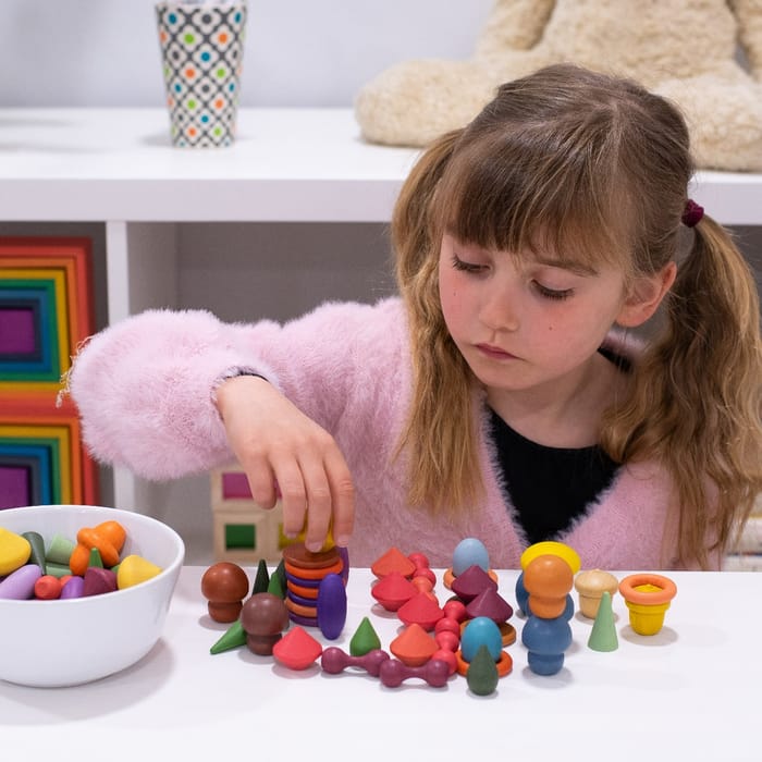 Montessori Wooden Treasures Starter Set, 168 pcs