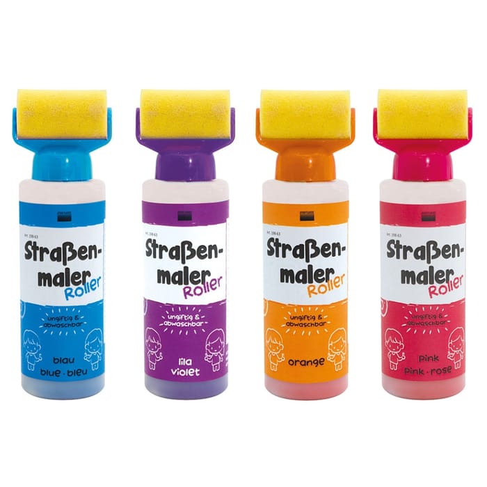 Sidewalk Chalk Roller, 4 pcs