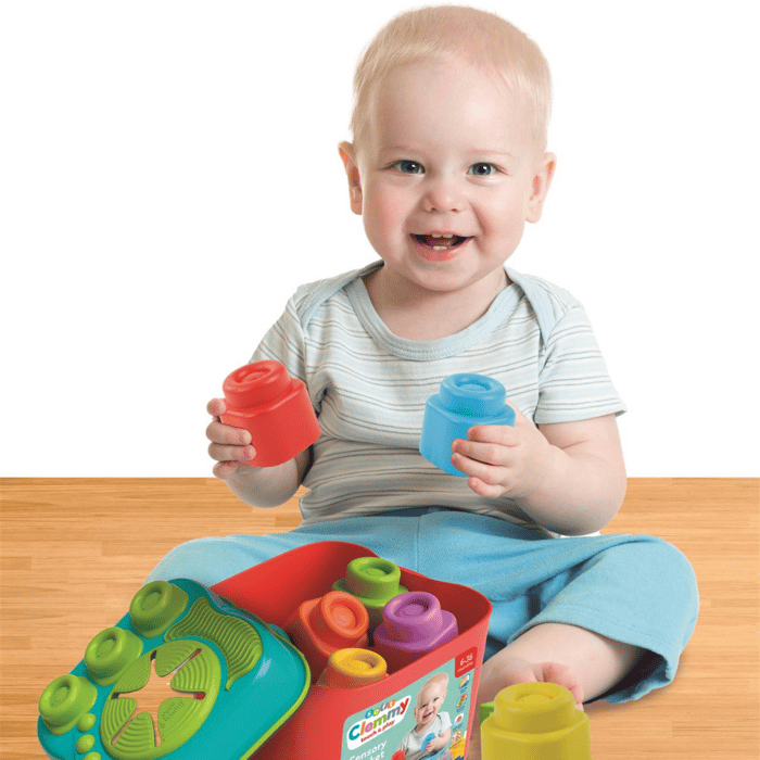 Clemmy Baby Soft Blocks - Sensory Bucket