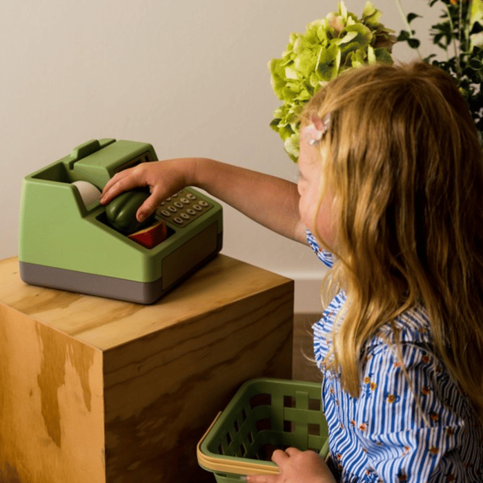 Cash Register with Solar-Powered Calculator