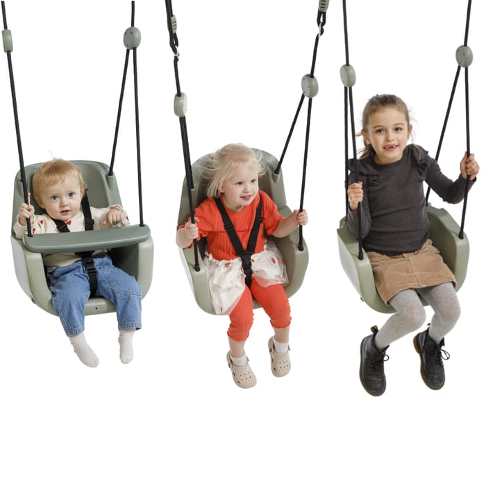 3-in-1 Baby Swing - Pink (Black Rope)