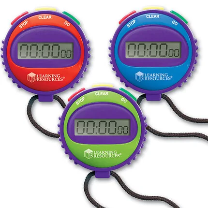 Stopwatch with 3 Buttons (Assorted Colours), 1 pc