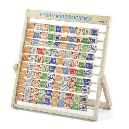 Math - Learn Multiplication, Wooden Frame