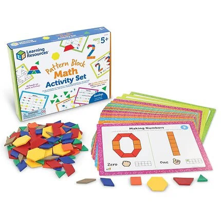 Hands-on Math Pattern Block Activity Set