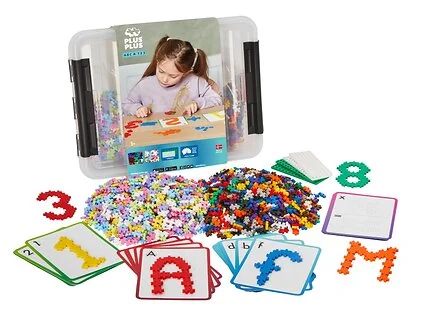 Plus-Plus - ABC & 123 Mix Tub, 2000 pcs