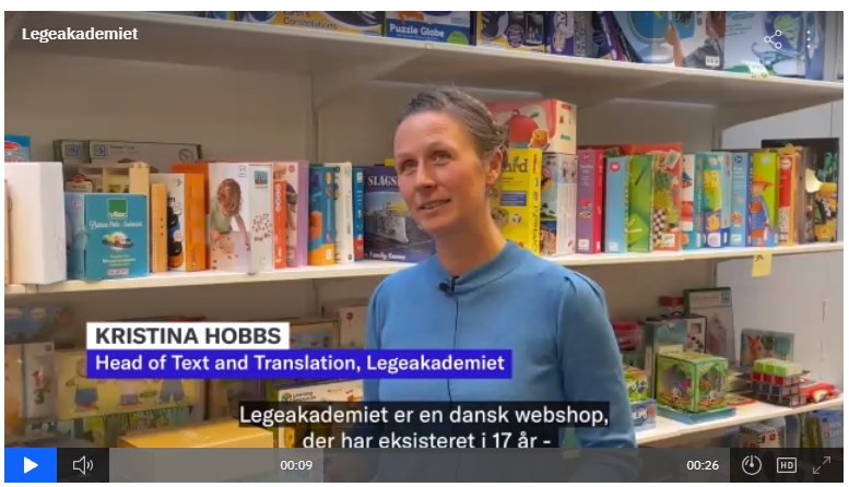 Kristina interviewes af Dansk Erhverv om Legeakademiets kommunikation om b&aelig;redygtighed